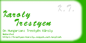 karoly trestyen business card