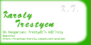 karoly trestyen business card